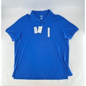 Croft & Barrow Easy Care‎ Big & Tall Men's Pique Polo Shirt 3XB New Royal Blue